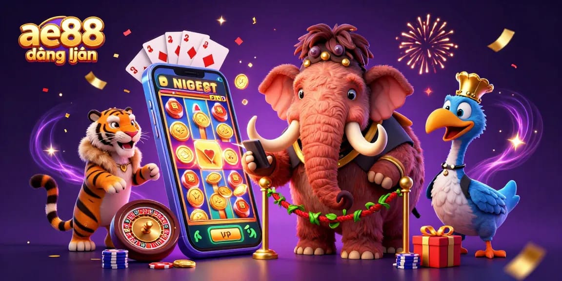 Experience ae88 đăng nhập excitement as the woolly mammoth bouncer welcomes VIPs with golden charms.