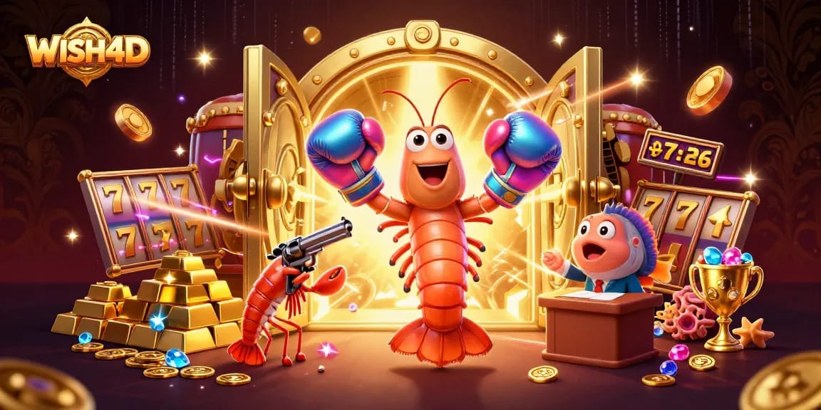 WISH4D brings the thrill of the slot reels to life with an exciting 3D casino scene.