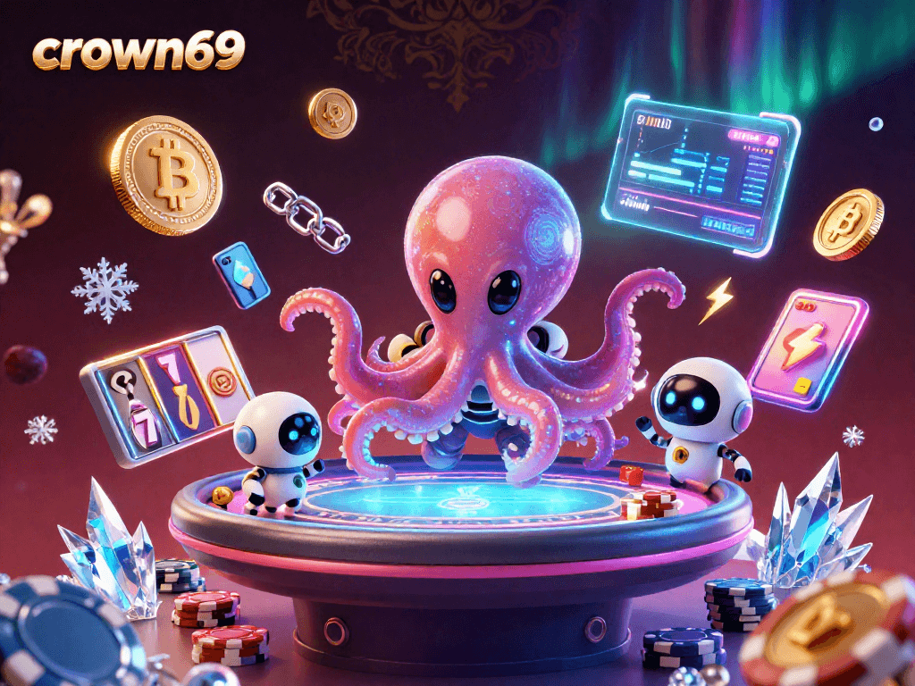 Engage with crown69's exciting universe of alien poker and crypto gaming fun.
