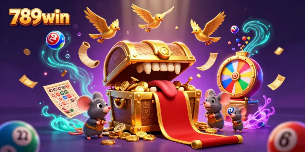 Engage with 789win's thrilling 3D illustration featuring immersive gambling elements.