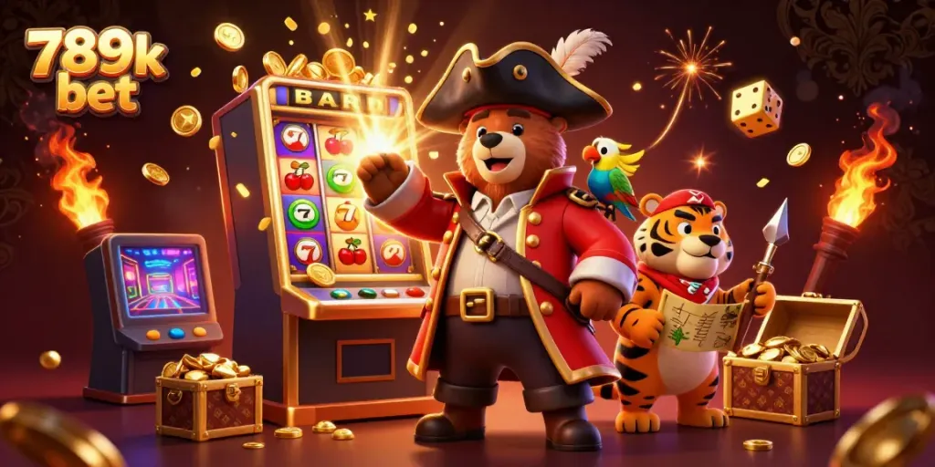 Join the 789k bet adventure with our pirate bear and friends amid jackpots and treasure!