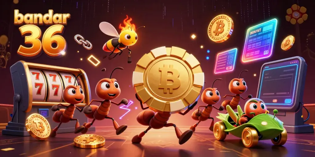 Permainan slot gacor dan keberuntungan maxiwin di bandar 36 dengan karakter lucu.