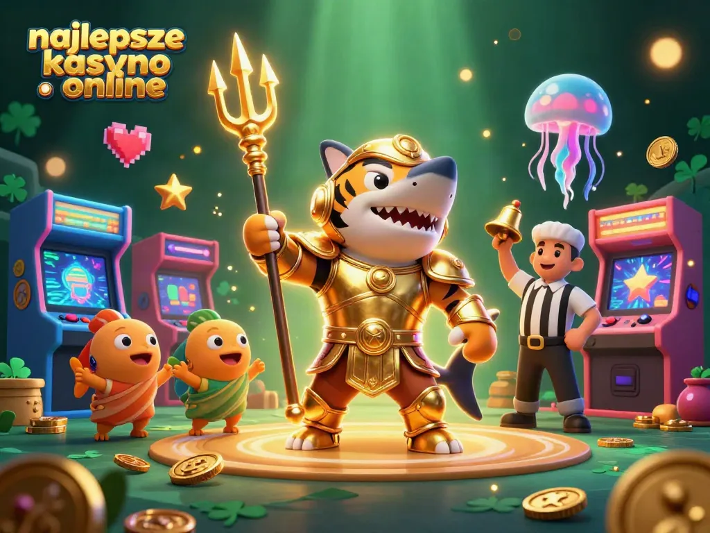 Engage with the najlepsze kasyno online in a vibrant undersea adventure featuring a fierce shark and arcade games.