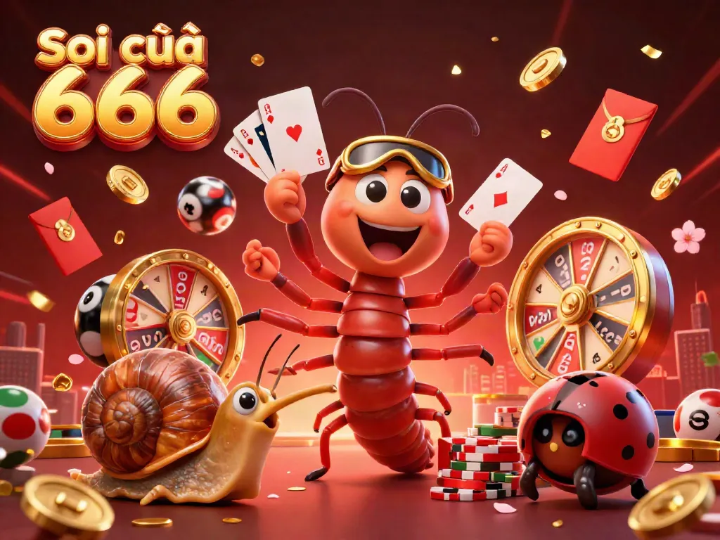Soi cầu 666 showcases exciting lottery gaming visuals with colorful characters and elements.