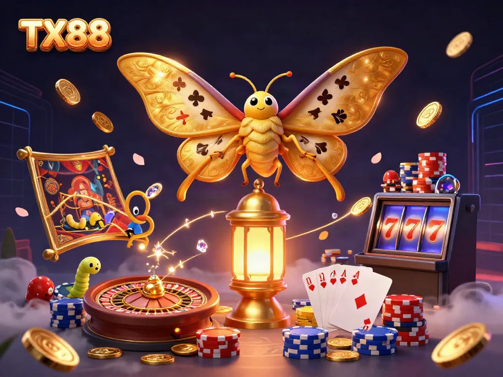 Catching jackpots at TX88 with a magical moth and casino treasures.