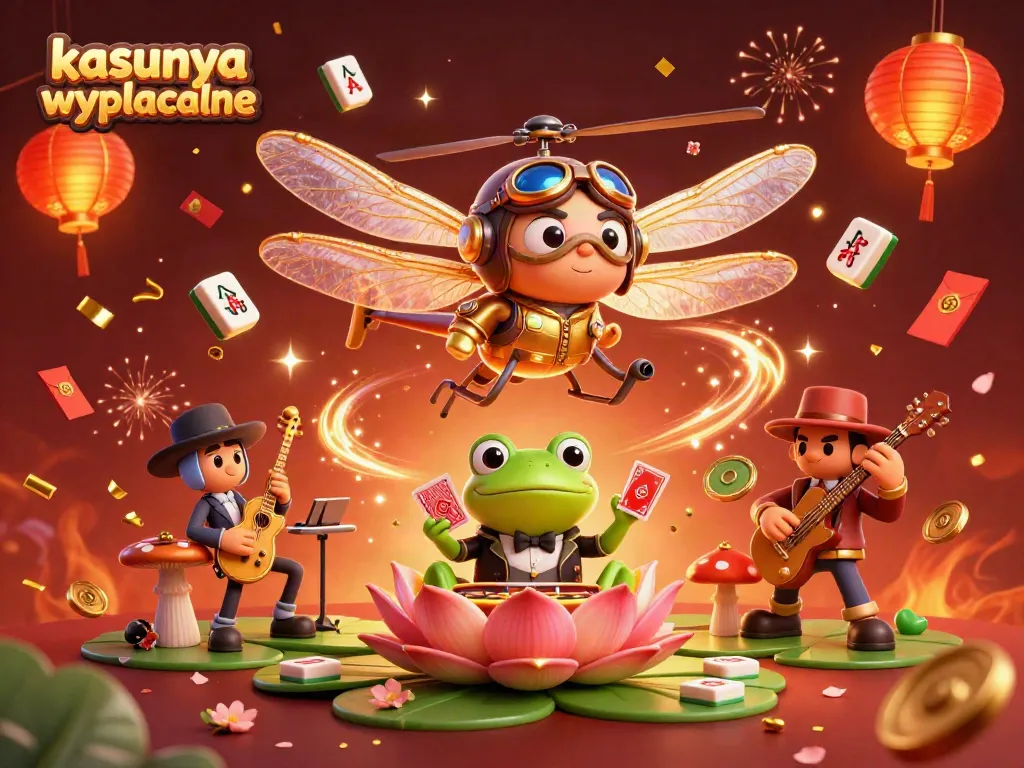 Experience thrilling kasyna wyplacalne action with a vibrant frog croupier and dragonfly pilot.