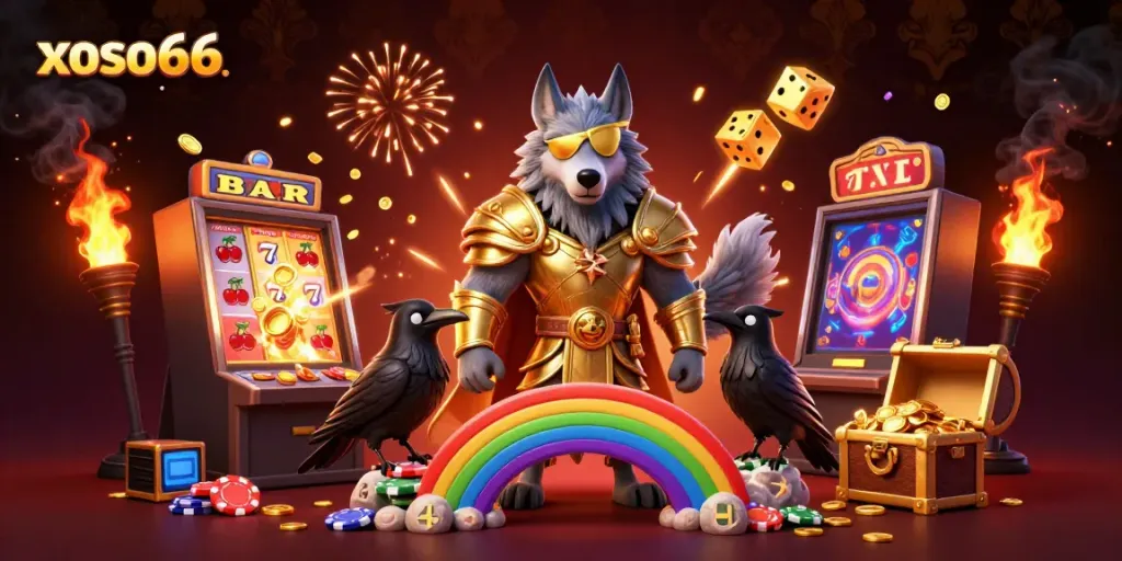 Experience the excitement of xoso66 with enchanting characters and vibrant casino elements.