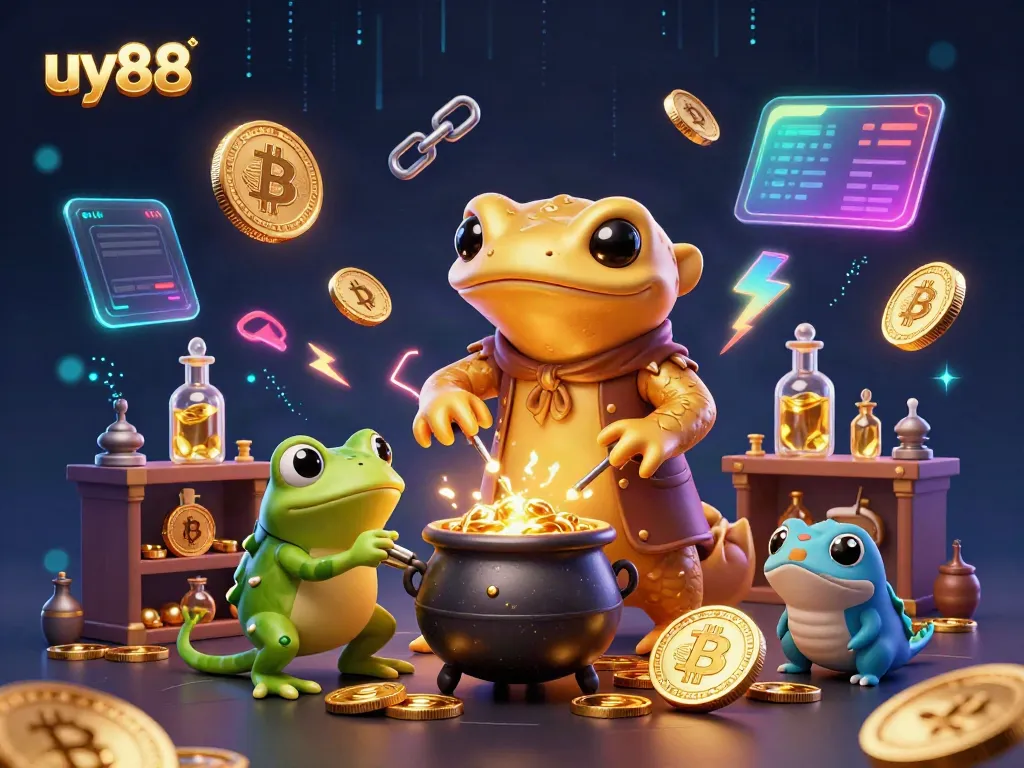 Experience the magic of uy88 with enchanting 3D characters bringing fortune in a mystical casino scene.