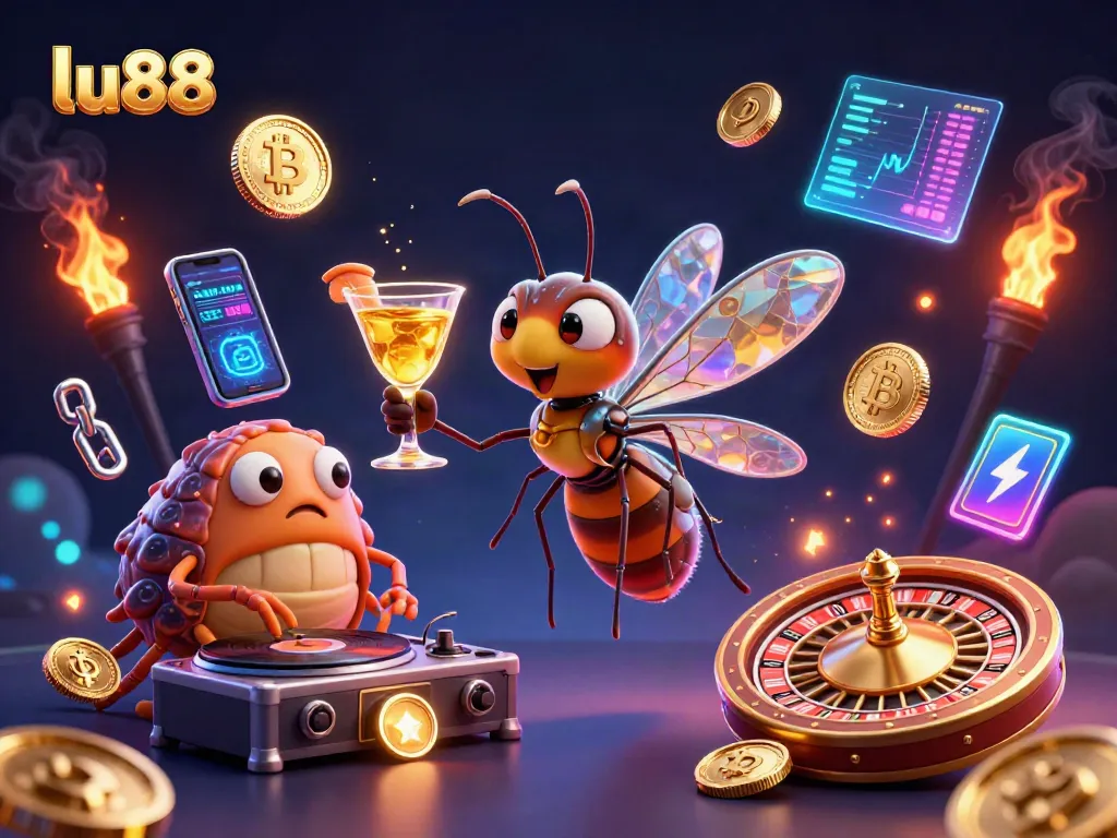 Experience dynamic gaming at lu88 with vibrant characters and casino elements in a rich 3D scene.