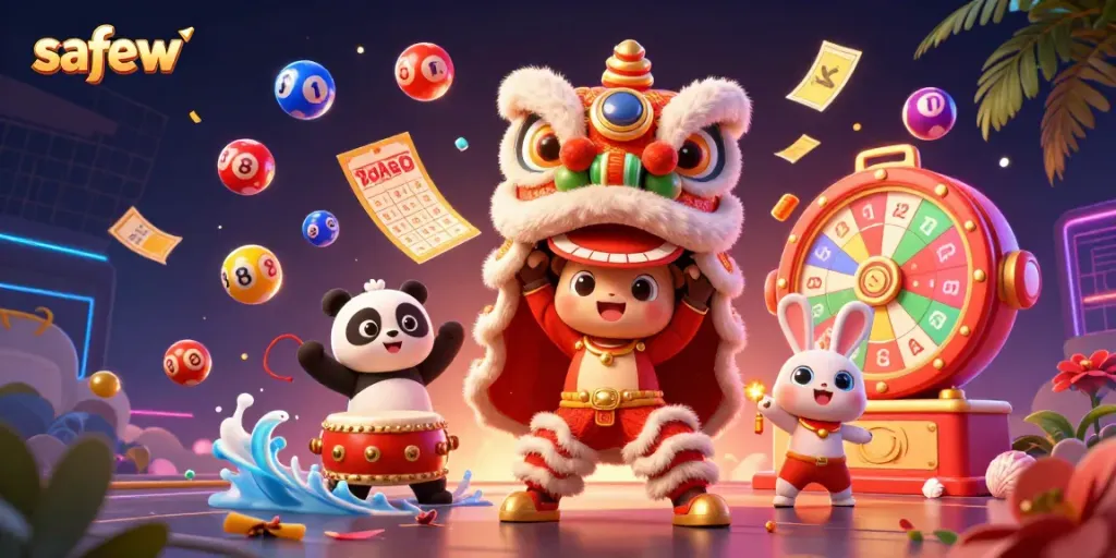Engage with safew's vibrant casino experience, featuring dynamic characters and exciting game elements.