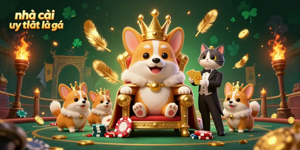 Engage with nhà cái uy tín là gì through this vibrant 3D casino-themed illustration showcasing essential gambling elements.